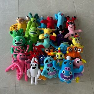 Colorful Monster Plush Toy Set